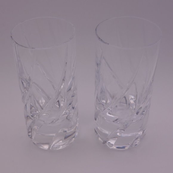 Two(2) Crystal Shot Glasses - Picture 1 of 8